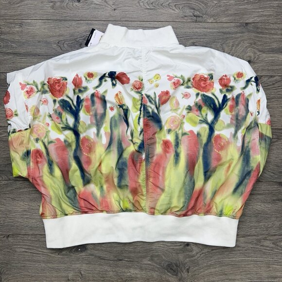 Nike Bomber Jacket Sz Large Womens Sportswear Artist Collection Sail Multicolor - Picture 8 of 14